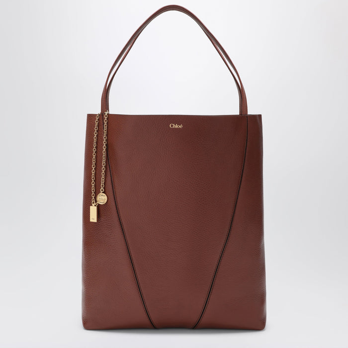 Chloé Large Brown Chloé Spin Tote Bag