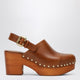 Chloé Brown Jeannette Clogs With Studs
