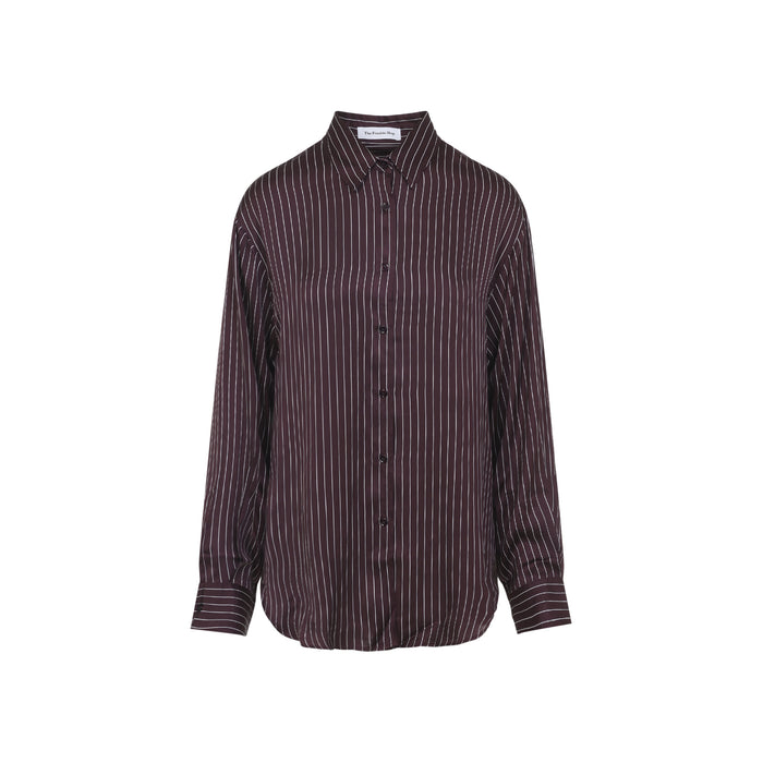 The Frankie Shop Peri Satin Fluid Shirt