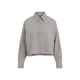 The Frankie Shop Beige Glen Plaid Arlen Boxy Shir