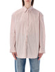 The Frankie Shop The Frankie Shop Pink And White Stripes Oana Cotton Shirt
