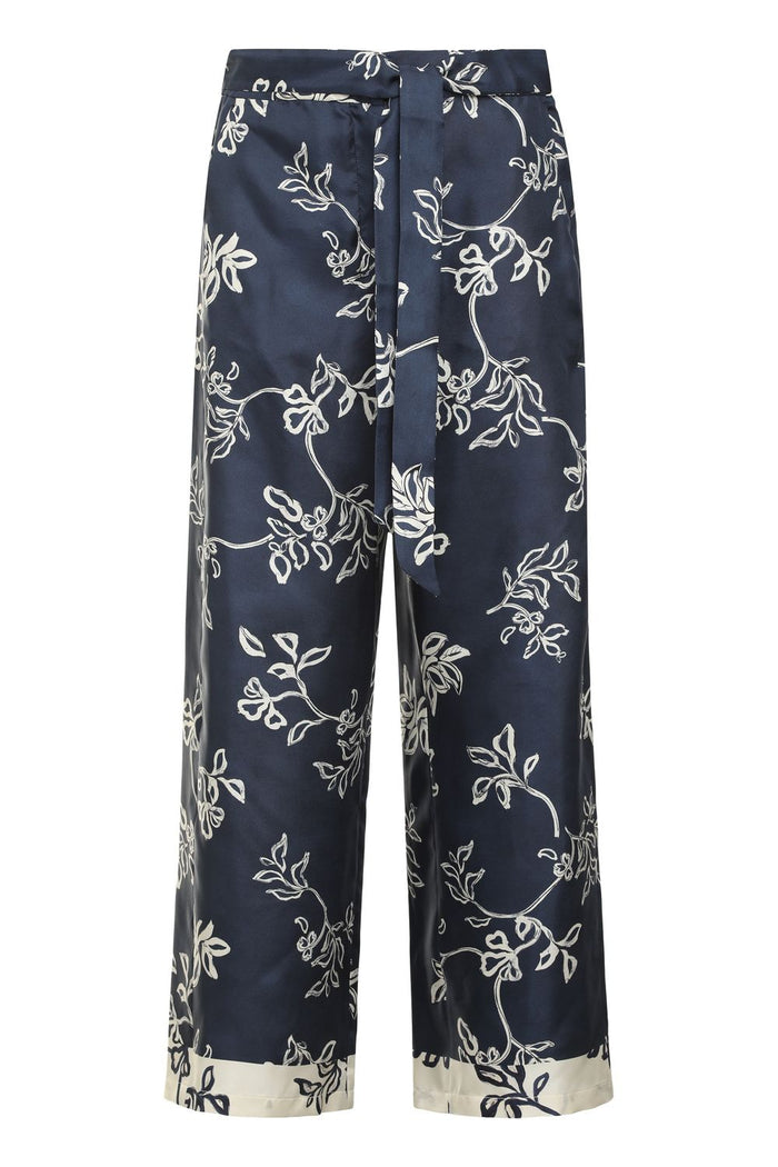 S Max Mara Cinzia Printed Silk Pants