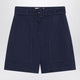 Weekend Max Mara Bermuda Blue In Cotton And Linen