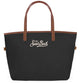 Mc2 Saint Barth Black Logo Embroidery Top Bag