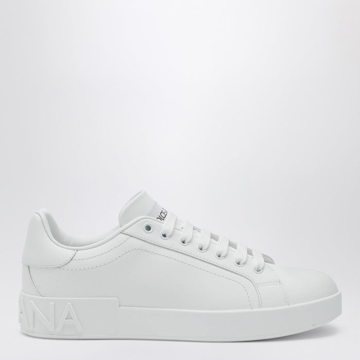 Dolce&Gabbana White Portofino Sneakers In Leather