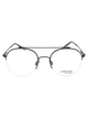 Calvin Klein Satin Black Metal Optical Glasses
