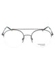 Calvin Klein Satin Gunmetal Metal Optical Glasses