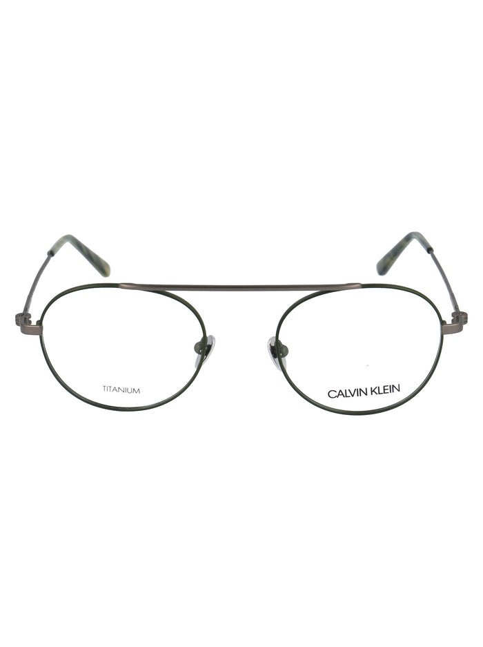 Calvin Klein Matte Hunter Metal Optical Glasses
