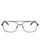 Calvin Klein Jeans Matte Gunmetal/Oxblood Metal Glasses