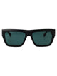 Calvin Klein Jeans Matte Black Metal Sunglasses