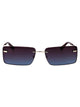 Calvin Klein Jeans Burgundy To Blue Metal Sunglasses