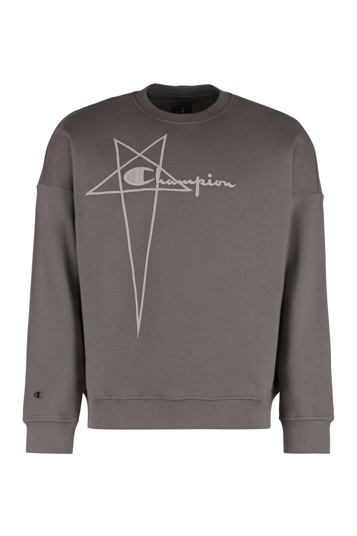 Rick Owens Rick Owens X Champion - Cotton Crew-Neck Sweatshirt