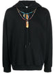 Marcelo Burlon Feathers Necklace Over Hoodie