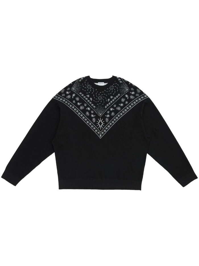 Marcelo Burlon Bandana Knit Comfort Crew