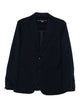 Circolo 1901 Single-Breasted Navy Blue Cotton Jacket