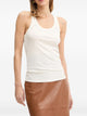 Elisabetta Franchi White Lyocell Wool Elastane Top