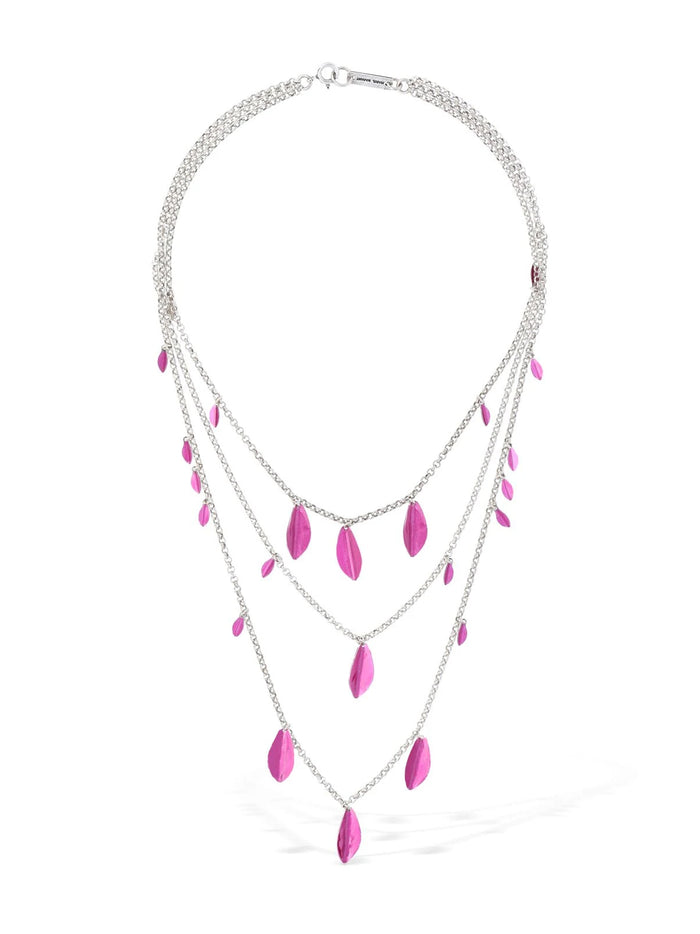 Isabel Marant Metal Shiny Leaf Necklace