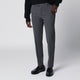 Pt Torino Dieci Trousers In Anthracite Grey Wool Blend