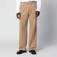 Pt Torino Rope-Colored Cotton And Wool Trousers