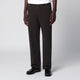 Pt01 Dark Brown Cotton Trousers