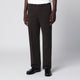 Pt Torino Dark Brown Cotton Trousers