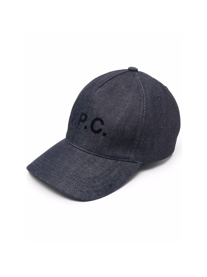 A.p.c. Eden Hat In Denim Blue Canva