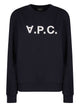 A.p.c. Midnight Blue Cotton Sweatshirt