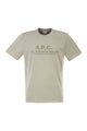 A.p.c. Organic Cotton T-Shirt With Logo Print
