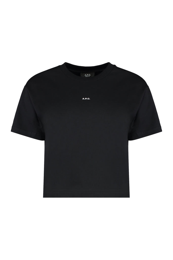 A.p.c. Black Cotton T-Shirt