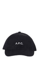 A.p.c. Cotton Denim Cap With Embroidered Logo