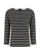 A.p.c. Striped Top Three Quarter