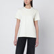 A.p.c. T-Shirt With Crew Neck In Ecru With Logo