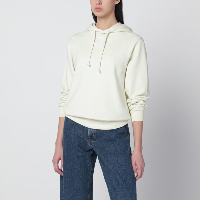 A.p.c. Ecru Sweatshirt With Logo Print