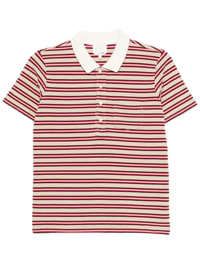 A.p.c. Raye Striped Cotton Polo Shirt