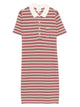 A.p.c. Raye Cotton Striped Polo Dress