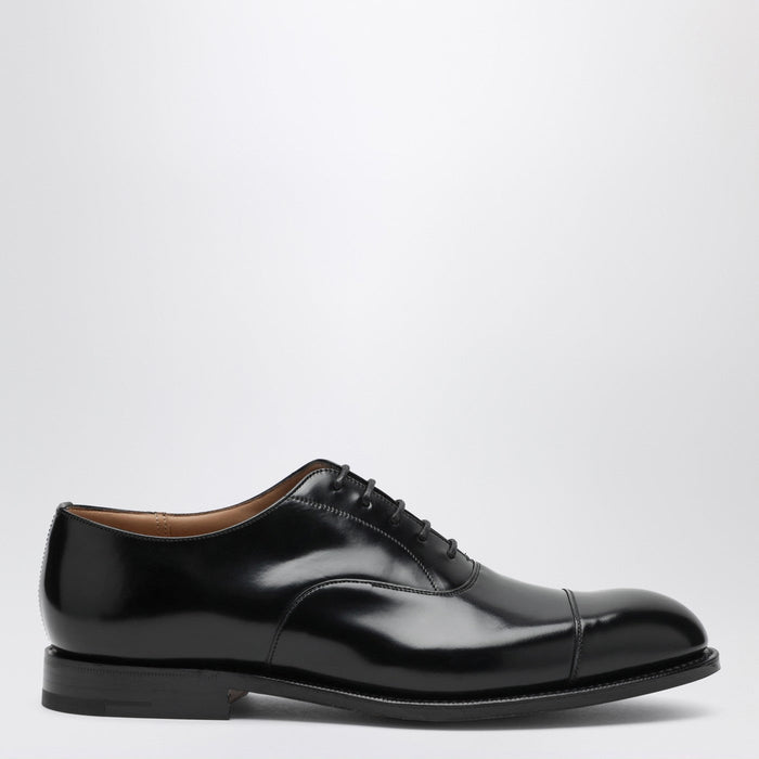 Church's Black Smooth Leather Consul Lace-Up Shoes