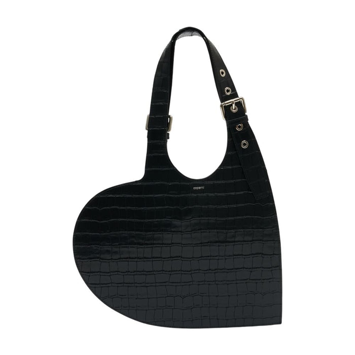 Coperni Croco Belt Heart Shoulder Bag