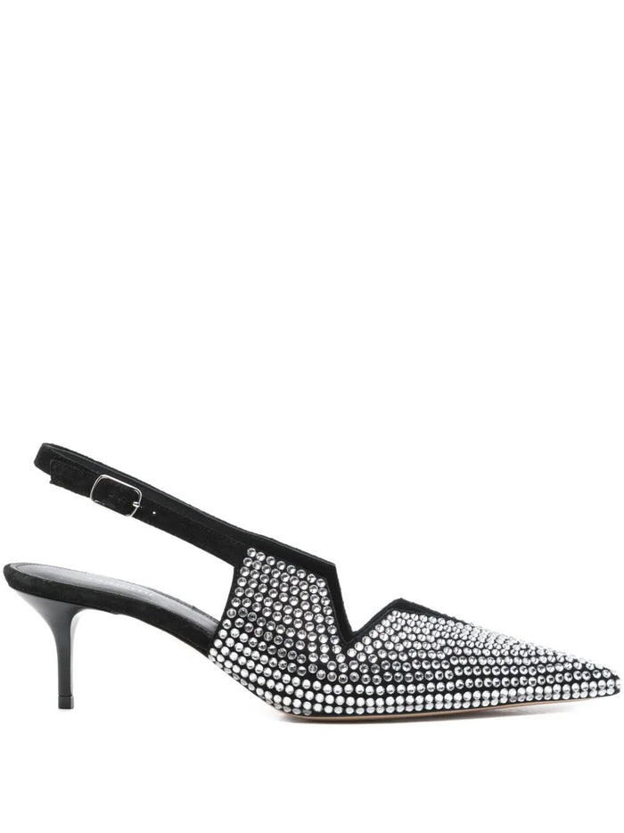 Coperni Crystal Embellished Star Cut Out Low Stiletto