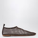 Senso Chocolate Brown Mesh Fabric Ballet Flats
