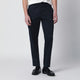 Pt Torino Blue Cotton-Blend Trousers
