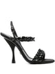 Dolce & Gabbana Embroidered Satin Sandals
