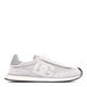 Dolce & Gabbana Grey White Leather Flat Shoes