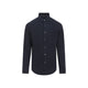 Canali Navy-Blue Linen Shirt