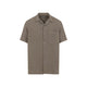 Canali Brown Linen Shirt