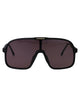 Carrera Matte Black Gold Acetate Sunglasses