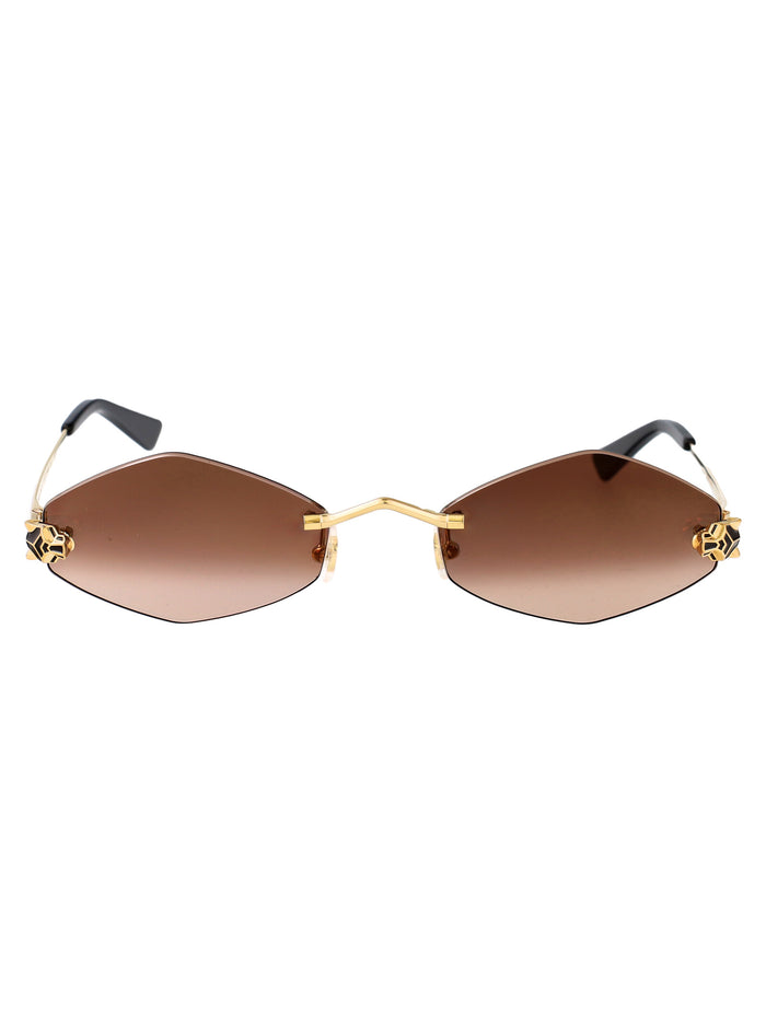 Cartier Sunglasses Ct0433s 002 Gold Gold Brown 55/20/145