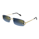 Cartier Sunglasses Ct0465s 002 Gold Gold Blue 56/18/145