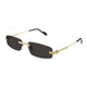 Cartier Sunglasses Ct0535s 001 Gold Gold Grey 57/17/145