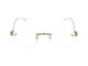 Cartier Eyeglasses Ct0646o 001 Gold Gold Transparent 54/19/135