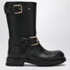 Dolce&Gabbana Black Leather Boot With Buckles